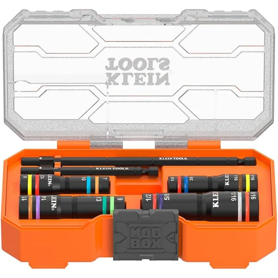 

654QS KNECT Quad Socket 16 Sizes in 4 Sockets 4-in-1 Color Coded SAE and Metric Impact Rated Deep-Well Heavy Duty 1