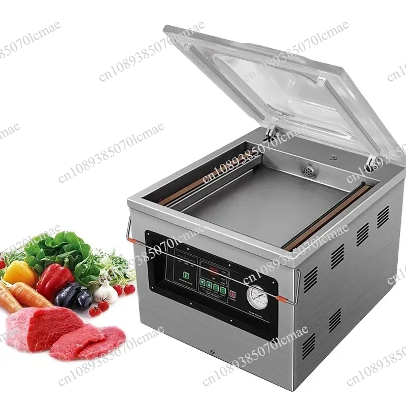 Commercial Food Vacuum Sealer 2.0L Industrial Pump Full-automation Meat Food Vacuum Packing Sealing Machine 110V/220V
