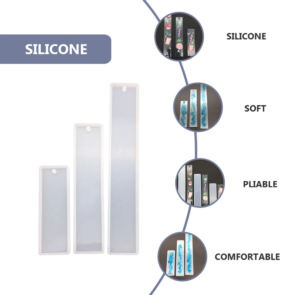 6 pezzi segnalibro stampo segnalibri fai da te artigianato classico stampo H realizzato in gel di silice trasparente accessori per gioielli parti artigianato realizzato H