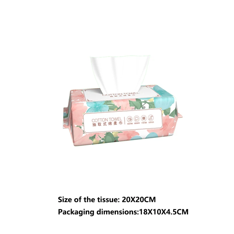 The Traveler Uses Disposable Facial Towel Wipes to Clean Their Face and Remove Makeup, Which Are Suitable for Both Dry and Wet U