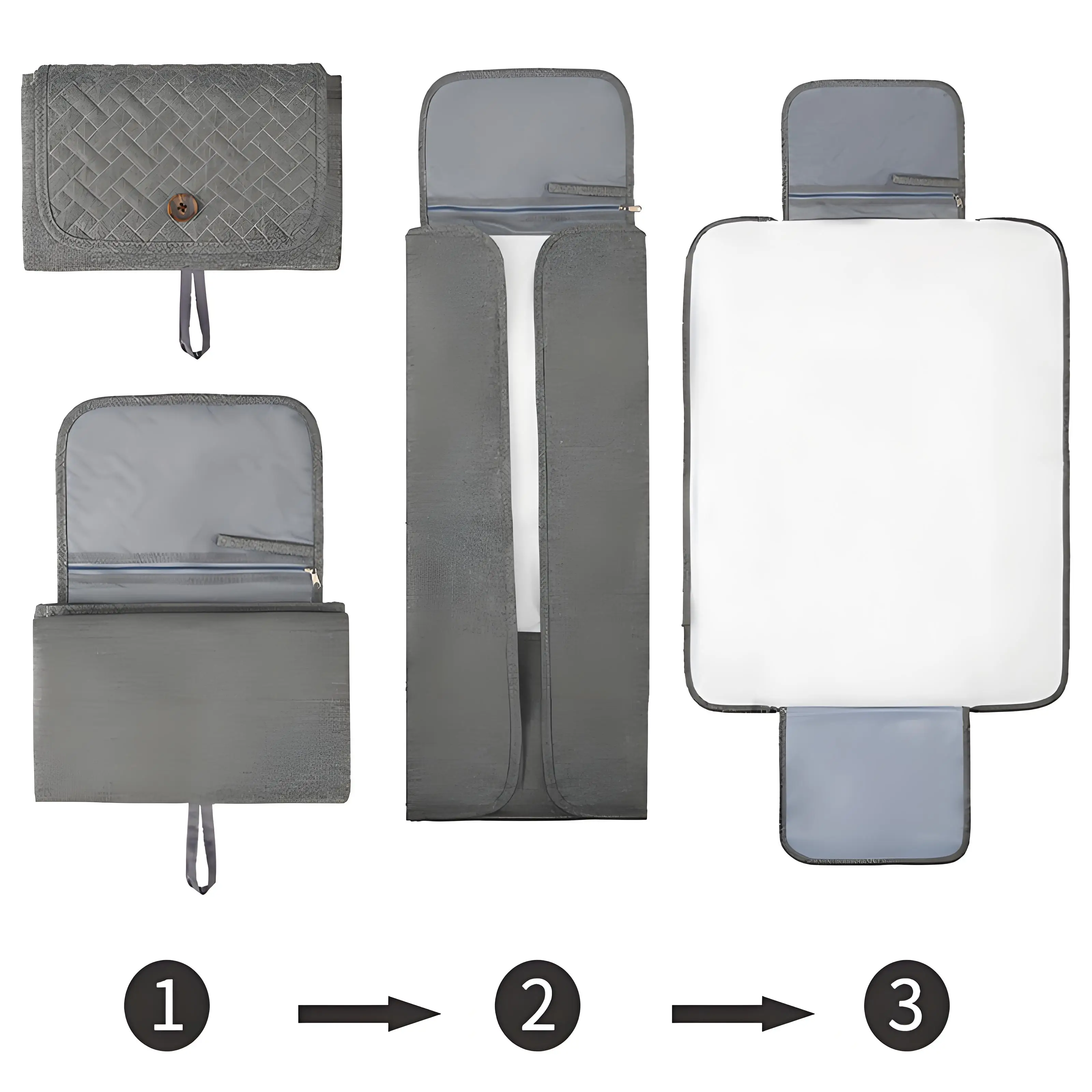 منصات الحفاضات المحمولة |   وسادات رامي خفيفة الوزن مقاومة للماء للسفر والاستخدام المنزلي للأطفال