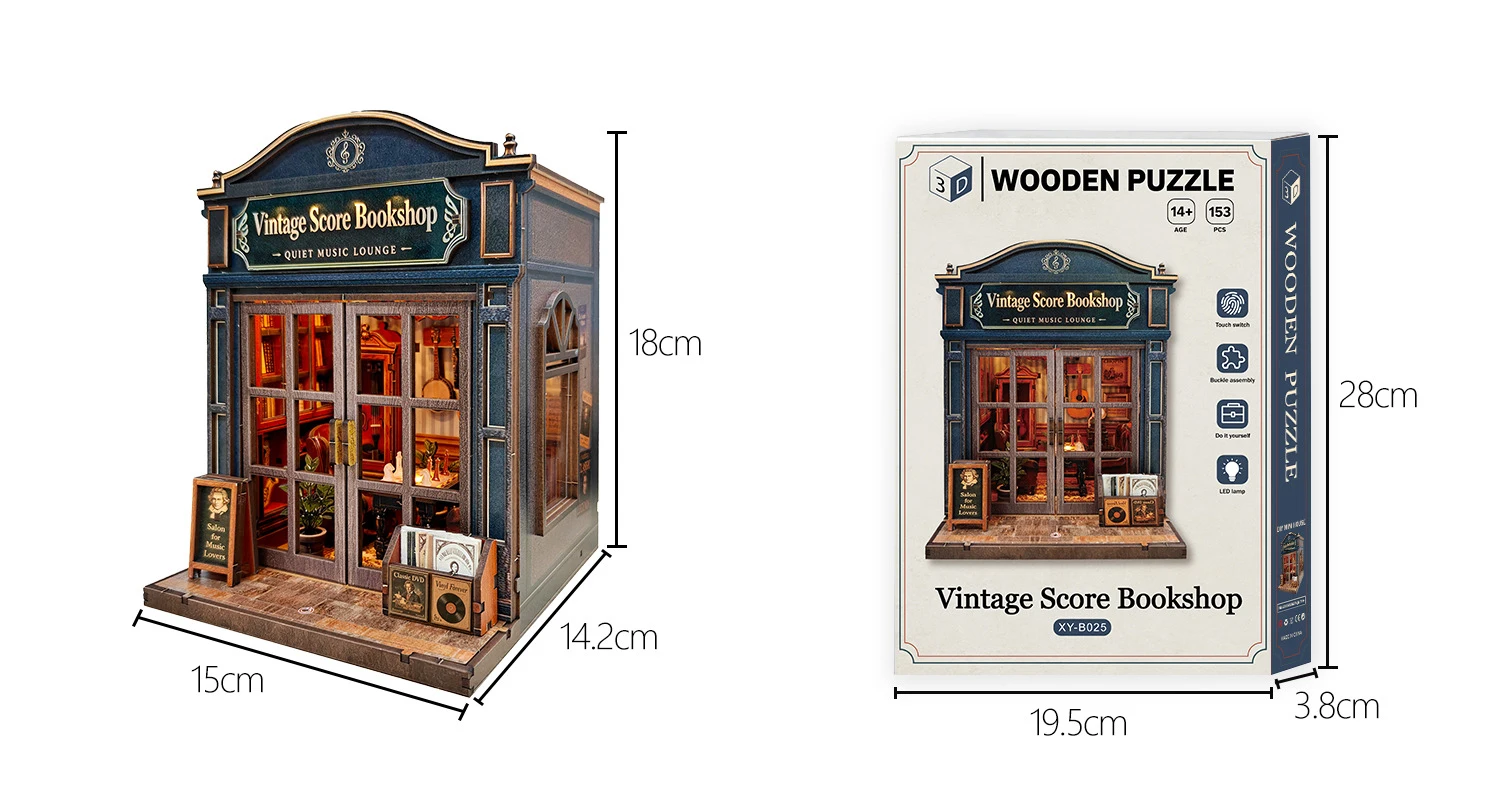 DIY Doll House Wooden Miniature Model Kit Furniture Litht Dollhouse Furniture Toys Case Christmas New Year Birthday Gifts