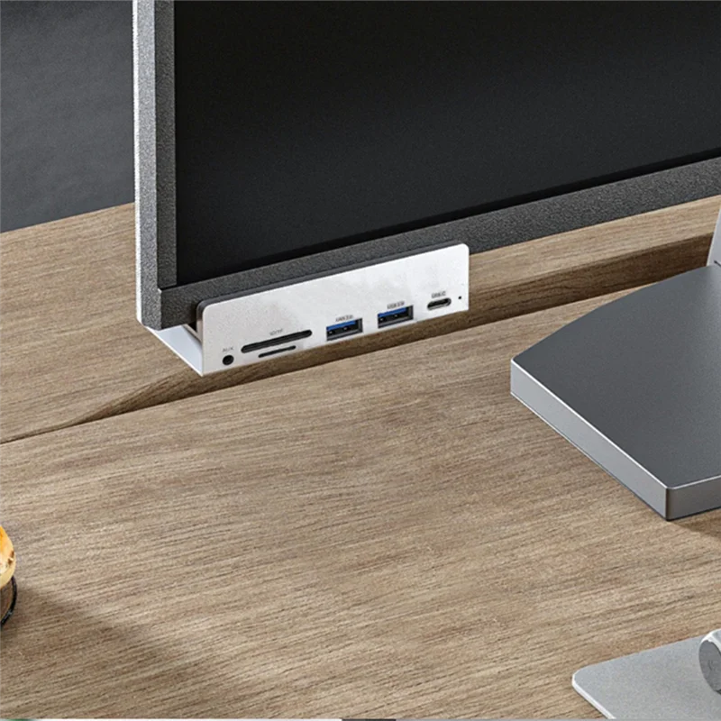 6-In-1 USB 3.0 HUB USB Clip On Docking Station USB 3.0 Adapter Multi Splitter 5Gbps High Speed Adapter