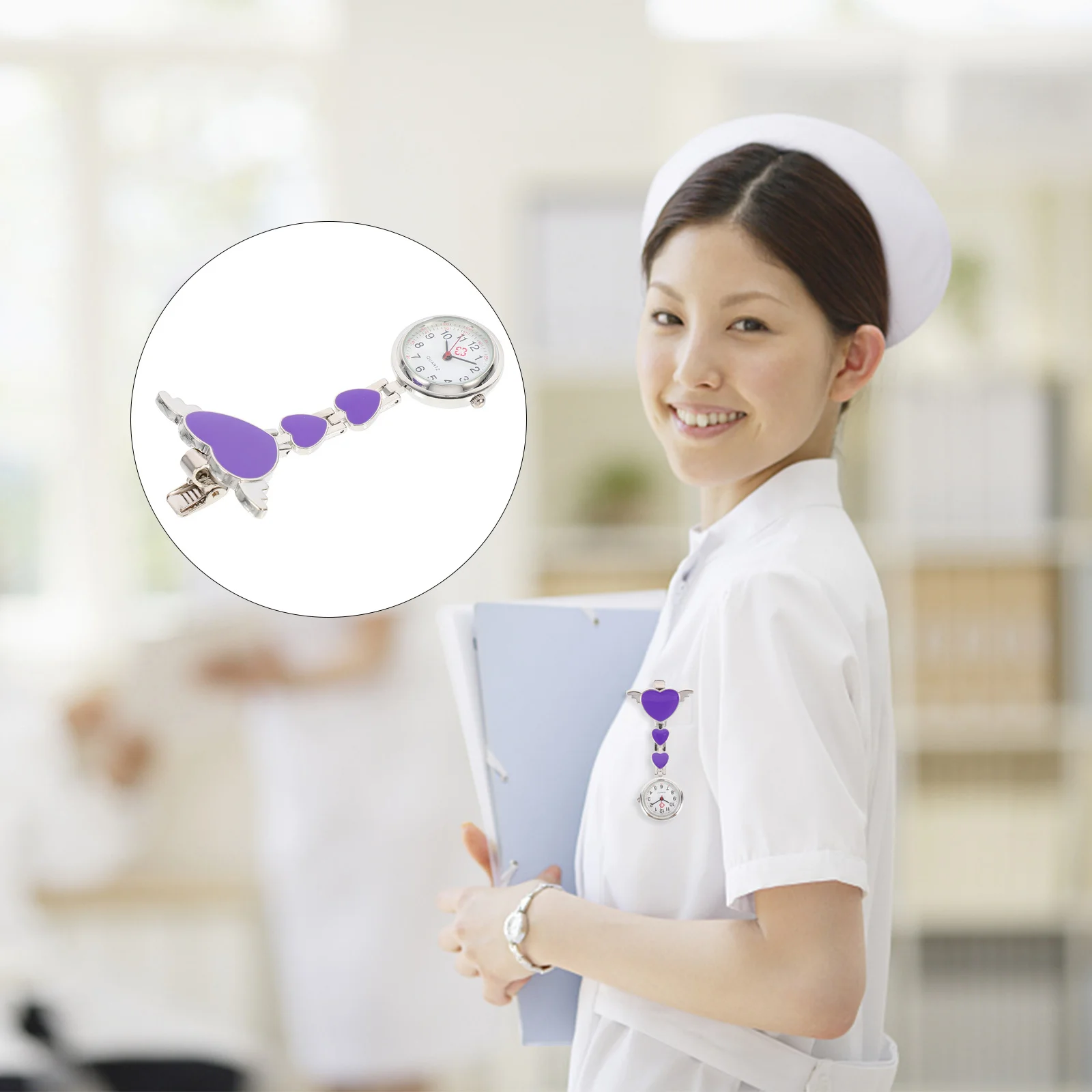 

Creative Quartz Watch Large Dial Nurse Pocket Watch Hanging Pendant For Women Medical Staff Nursing Students Fob Timepiece