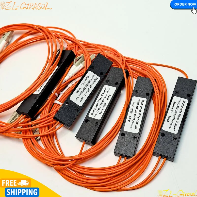 

Multimode Fiber Coupler 1x2, 50/125um, 850/1300nm, LC/UPC, 50:50 Split Ratio ABS Box Type Fiber Optic Splitter for MM Networks