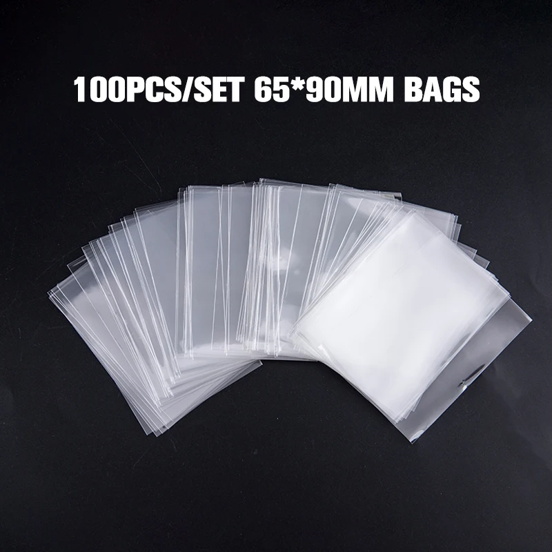 

100Pcs 65*90 Transparent Collection Card Film Card Game Protector Kill Sleeves