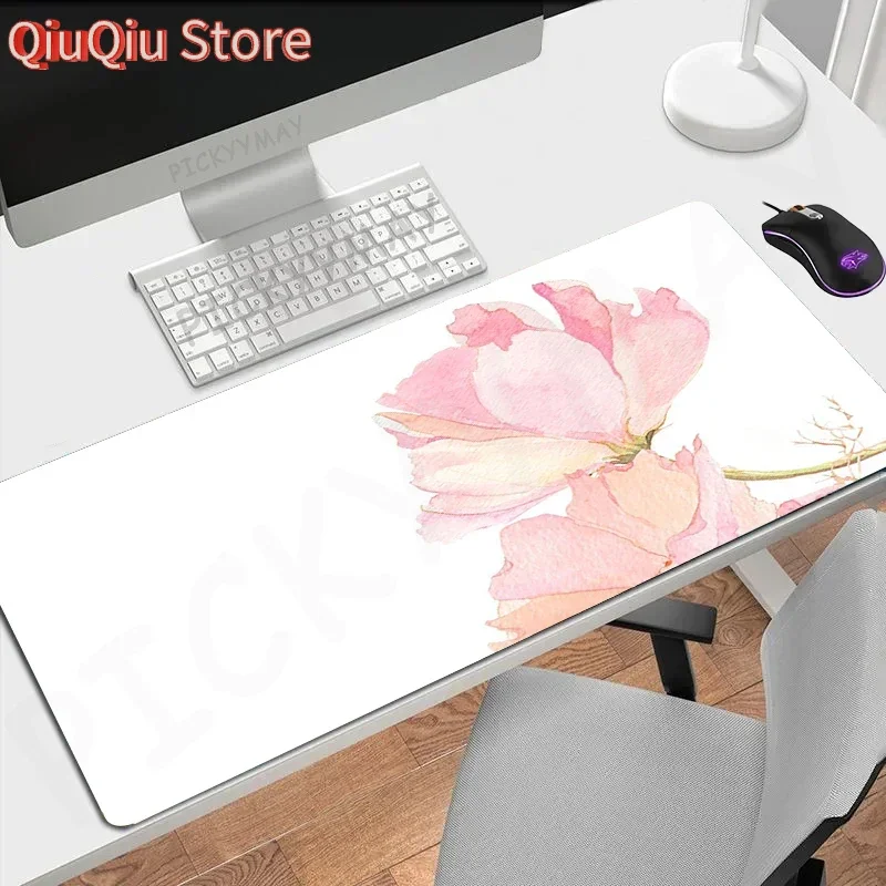لوحة ماوس بتصميم زهرة، لوحة ماوس ألعاب كبيرة، لوحة ماوس ألعاب XXL، حصيرة لوحة مفاتيح كبيرة، وسادة مكتب للكمبيوتر المحمول