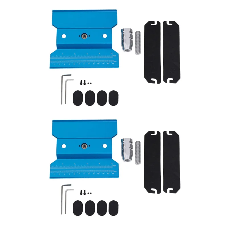 Daily 2X Metal RC Car Workstation Work Stand Repair 360 Degree Rotation For 1/8 1/10 1/12 1/16 Scale Models,Blue