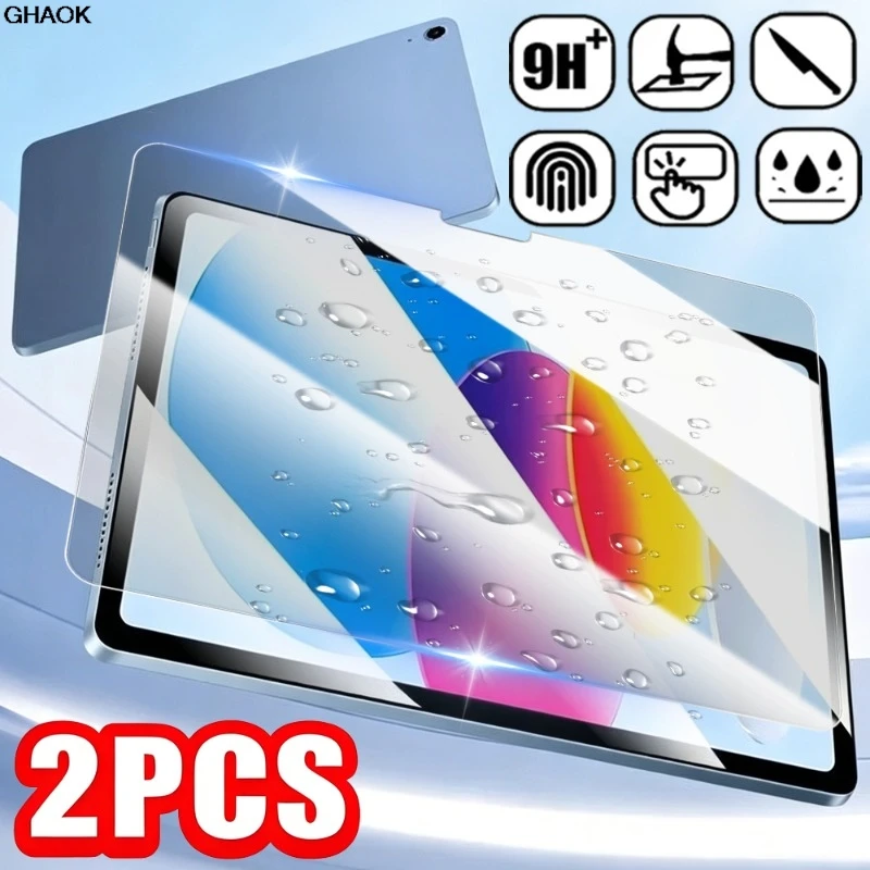 2PCS Tempered Glass Screen Protector for iPad 12th 2026 Scratch Resistant Shatterproof HD Clear Films for iPad 10 11 th