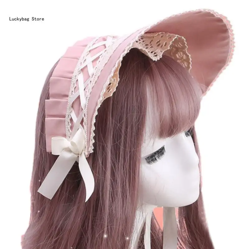 

Lace Bow Hair Ribbon Hairband Headdress Headdress Girls Party Props Hat