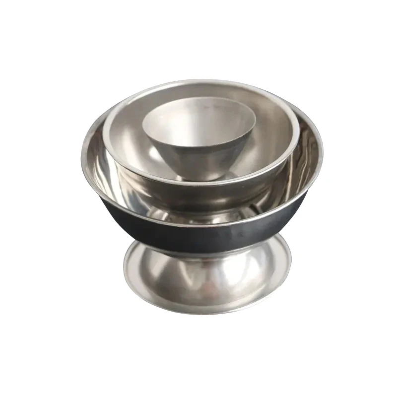Stainless Steel Alum Cup Jewelry Gold Silver Melting Alum Container 45mm 70mm 95mm Borax Cooking Bowl Jewelry Processing Tool