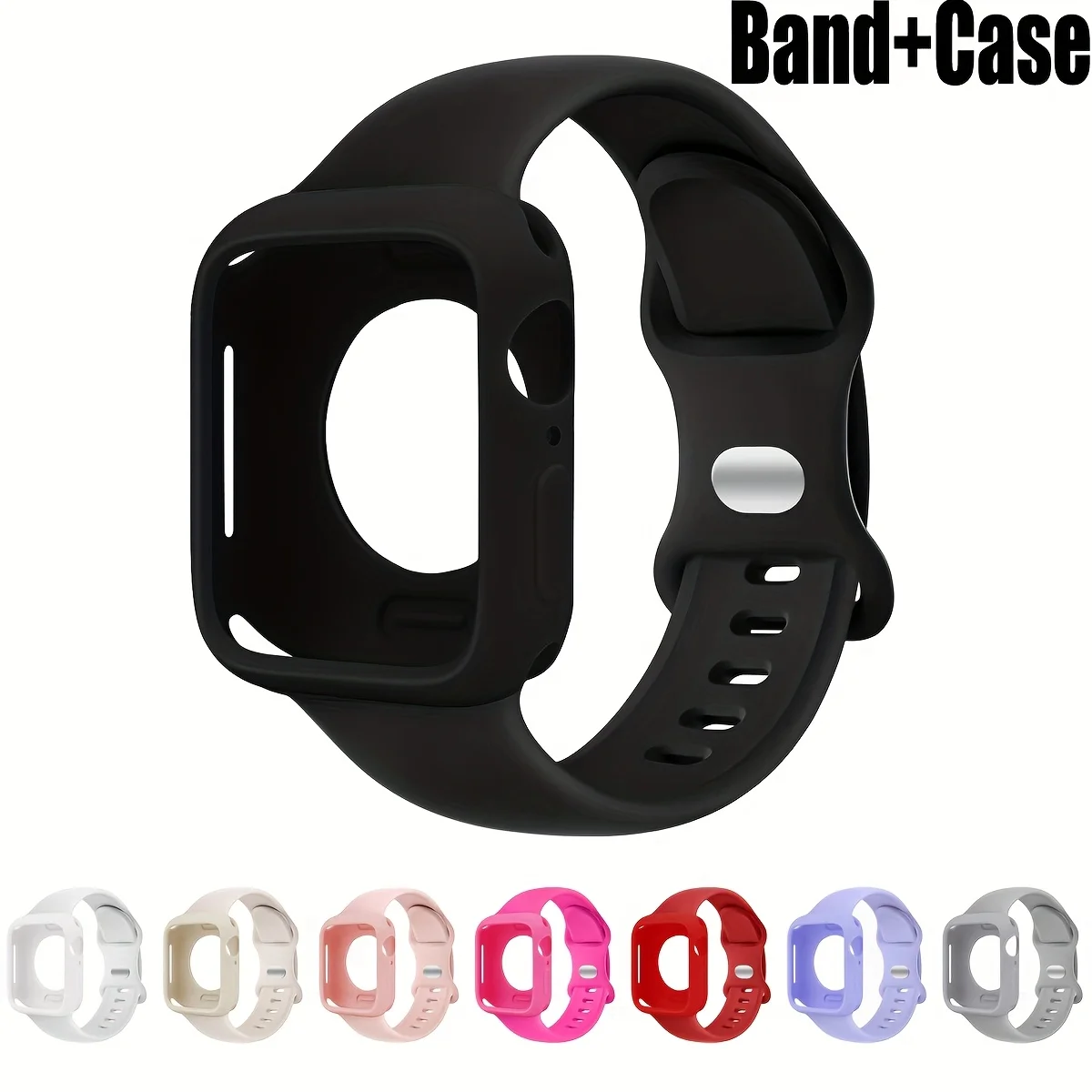 Silikonarmband + TPU-Hülle für Apple Watch S11 42-46 mm Band 45 mm 40 mm 44 mm 41 mm Stoßstange TPU iWatch Serie 10 8 9 7 6 5 4 SE 3 Riemen