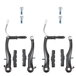 V Brake Set Bike Brakes High Clear V Brakes Mountain Bike Aluminium Alloy Brake Arms Stainless Steel Guides 110mm Length
