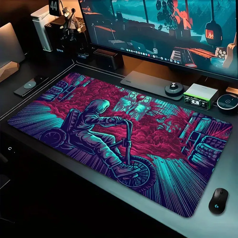 Largescale horror moviestyle game table cloth and mouse pad featuring iconic 