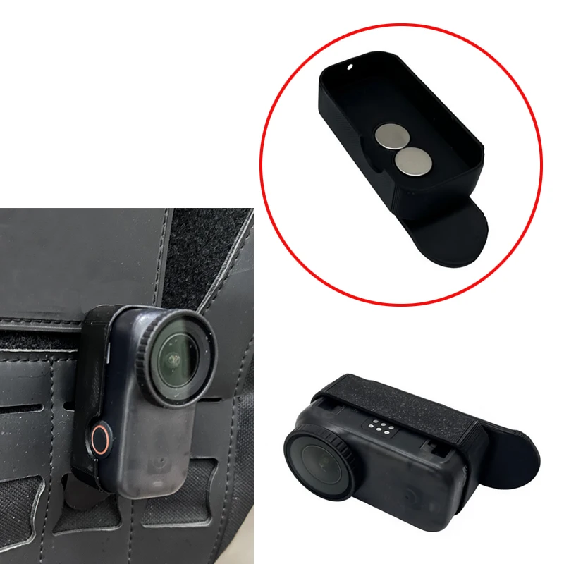1PC Backpack Clip Mount For DJI NANO Shoulder Strap Fixed Bracket Magnetic Quick-Release Hands-Free POV Shooting Camera Holder