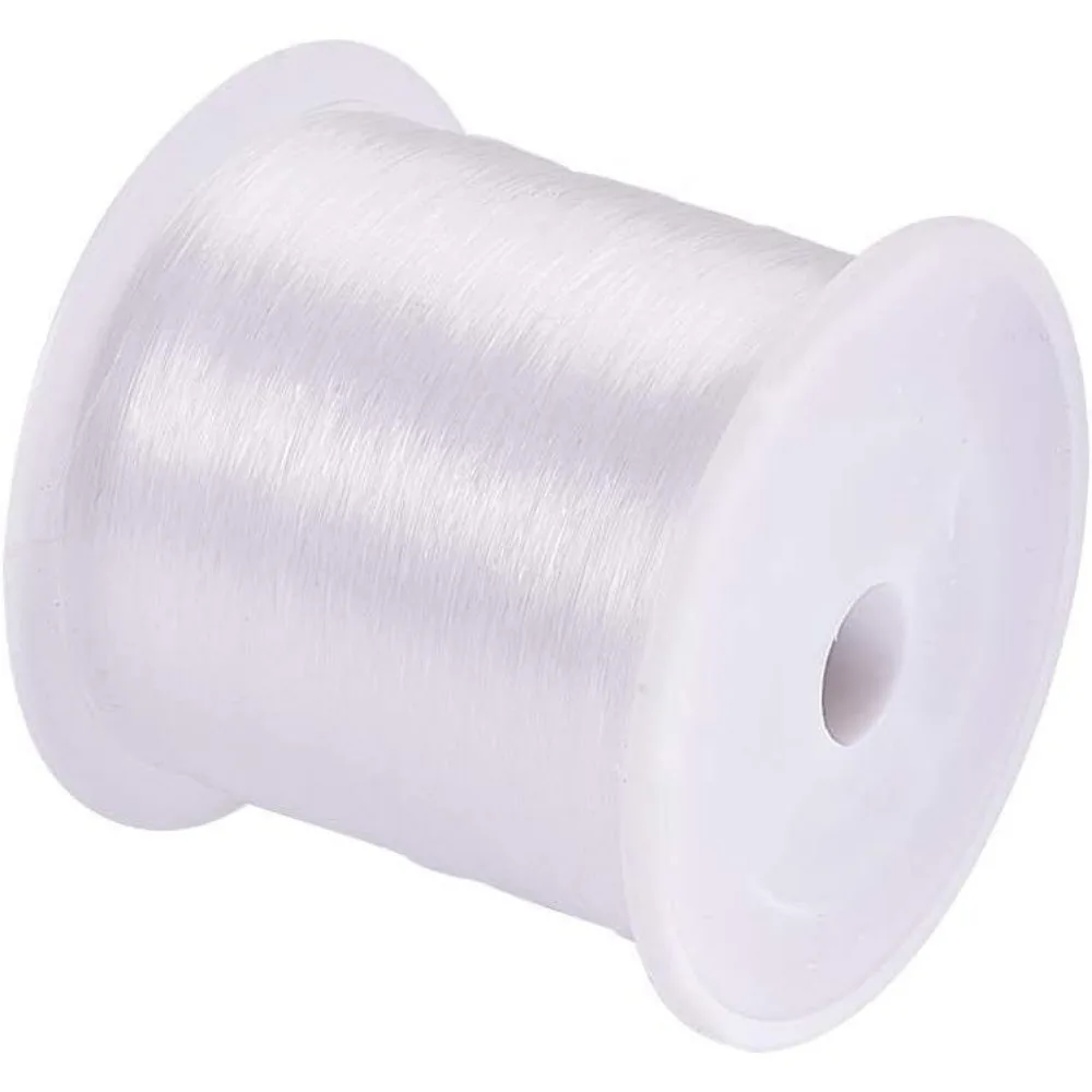 140 Yards Clear Invisible Craft Nylon Thread 0.2mm Monofilament Fishing Line Bead String Cord for Jewelry DIY Making Bracelet