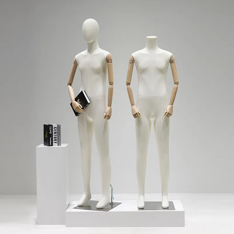 Clothing store male full-body mannequin, half-body male suit display stand, men's clothing display rack