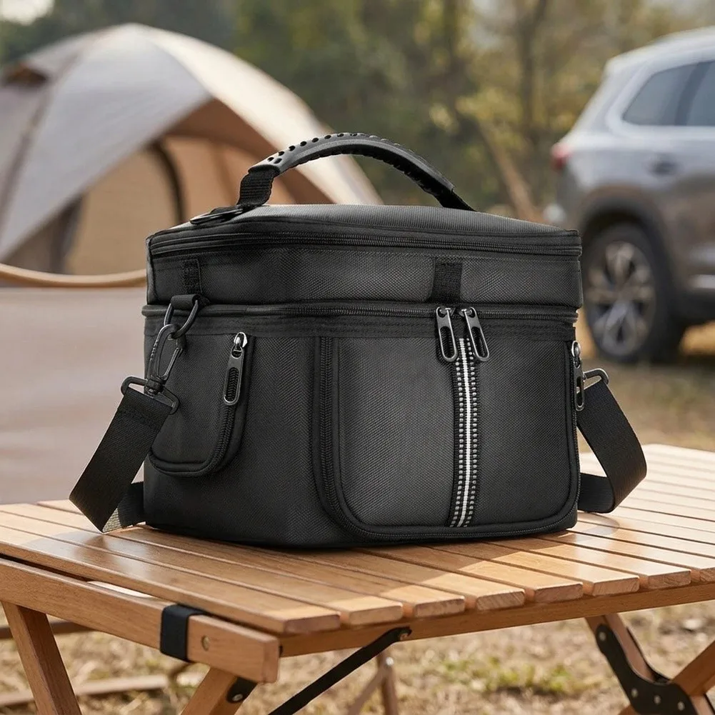 For ECOFLOW RIVER 3 Carrying Case With Multi-Pockets & Strap Padded Waterproof Hard Shell Protective Storage Bag For Travel