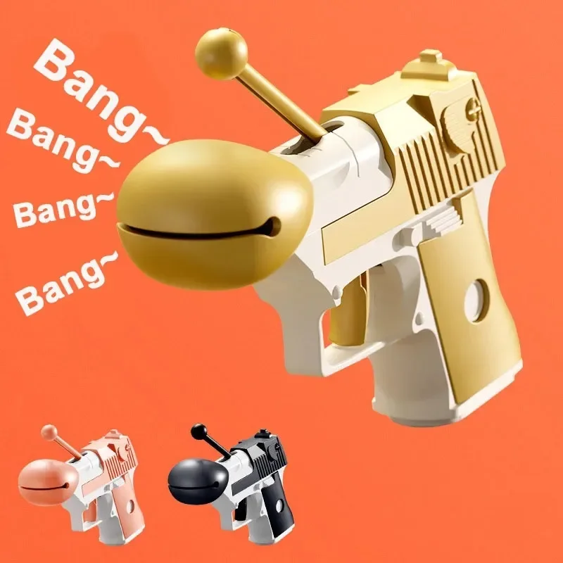 

Creativity Stress Relief Toy Merit + 1 Radish Gun Wooden Fish Unique Decompression Praise Prop Sensory Toy for Kids Adults