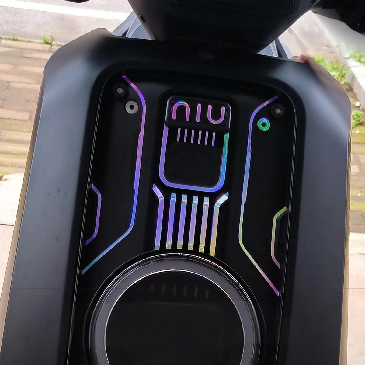 For Niu NXT Electric Scooter Front Face Decorative Motorcycle Stickers Reflective Vinyl Moto Body Decals Motorcycles Accessories