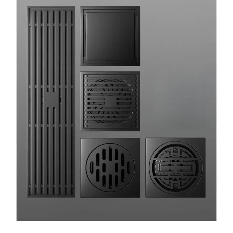 

Extended Invisible Floor Drain Deodorant and Insect-proof Toilet Shower Room Bathroom Sewer Washing Machine Floor Drain Gun Gray