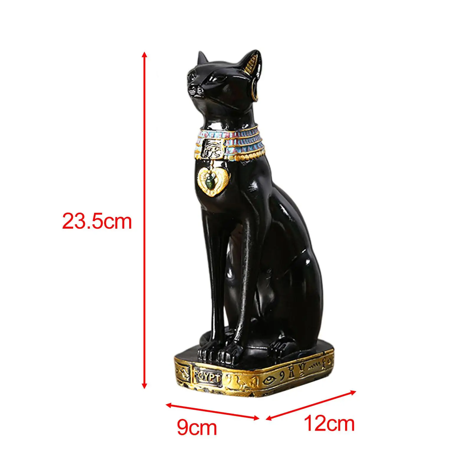 تمثال آلهة القط باستيت تمثال كيتي لخزانة غرفة النوم على الرف