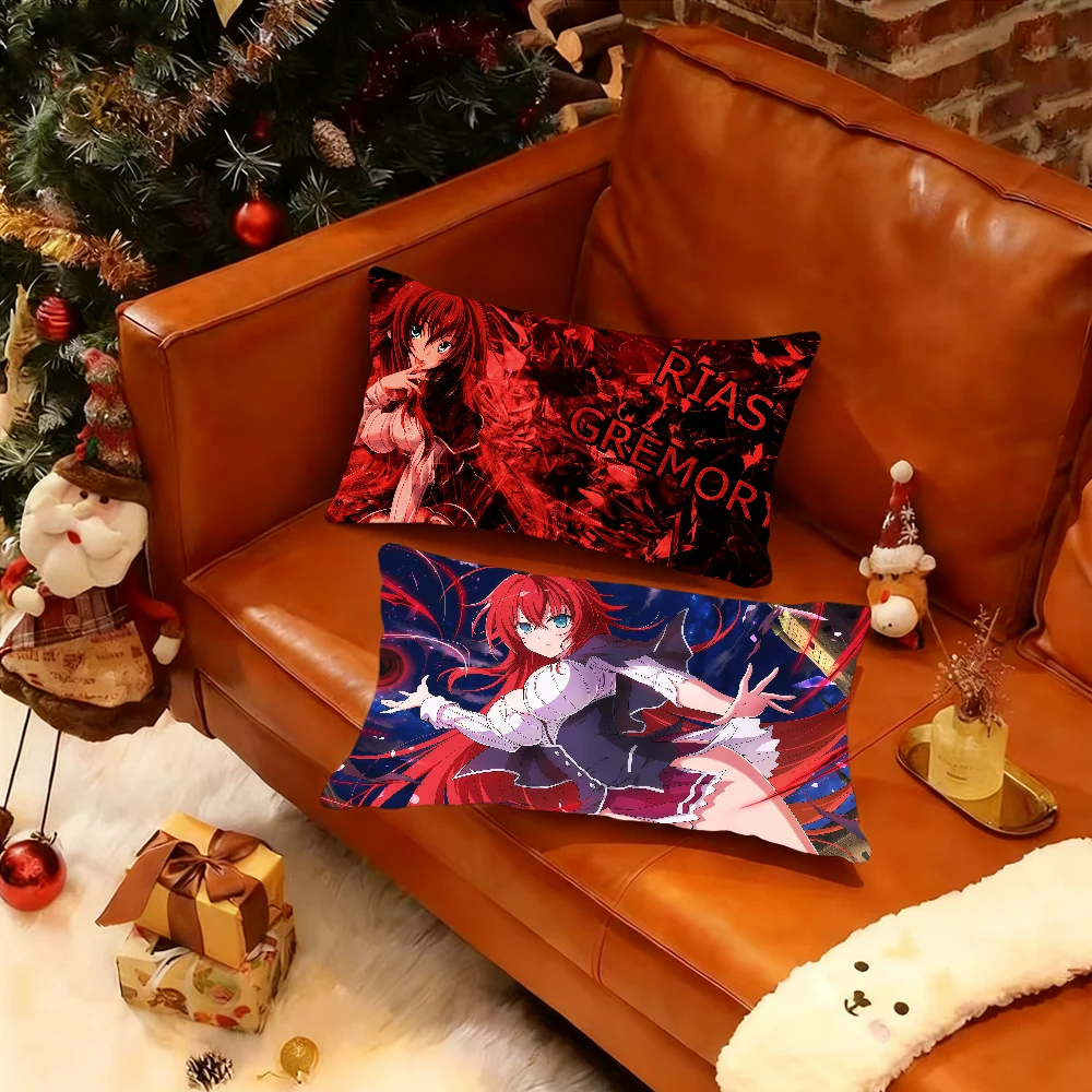 Anime Girl R-Rias G-Gremory High School cushion cover Rectangle Pillow Case Printing Bedside Sofa RoomHome Decoration Pillowcase