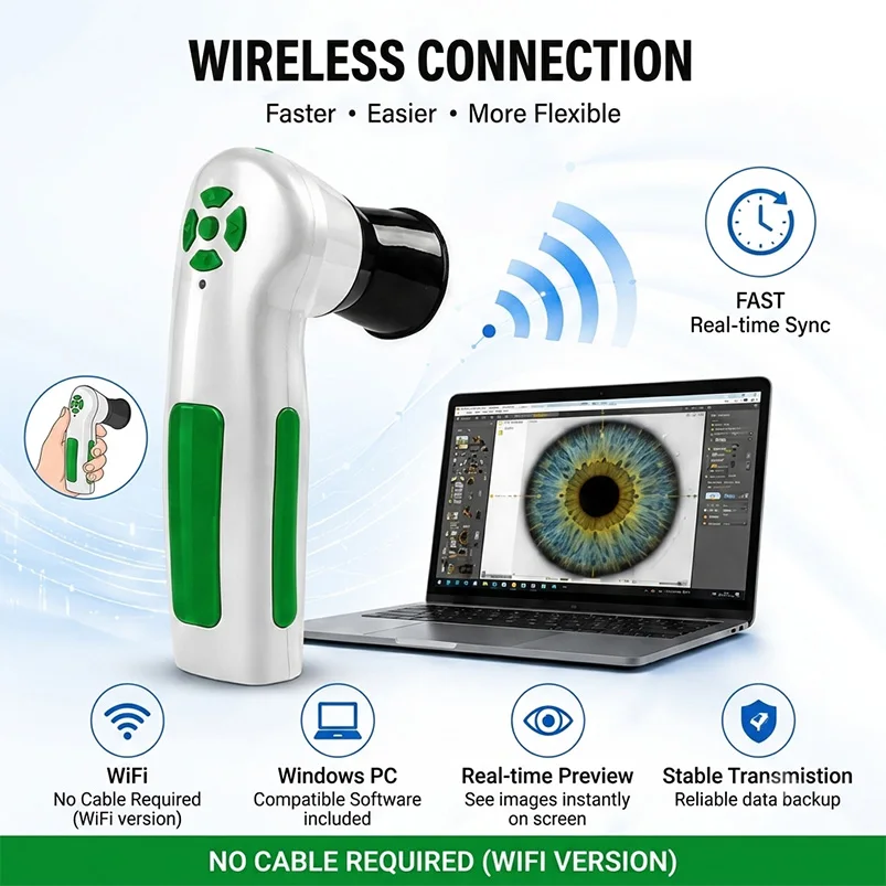 Suyzeko 12MP digital Eye Camera Iridoscope for Iridology Iris Analyzer Multilingual Iriscopio Profesional Iris Scanner