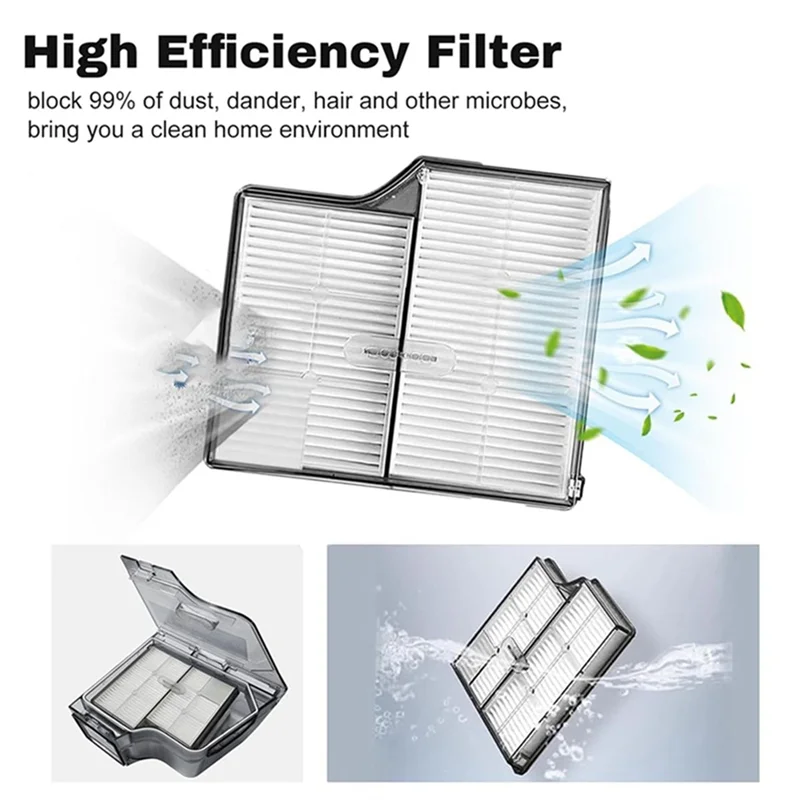 -ABJZ Mop Cloth Accessories High Efficiency Filter Main Side Brush HEPA Filters Mop Pads Dust Bags