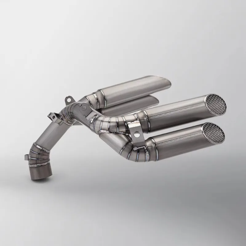 Motorcycle Titanium Alloy Exhaust Escape for Brutale 1000 Brutale1000 Fits the Original Front Middle Link PipeMotorcycle parts