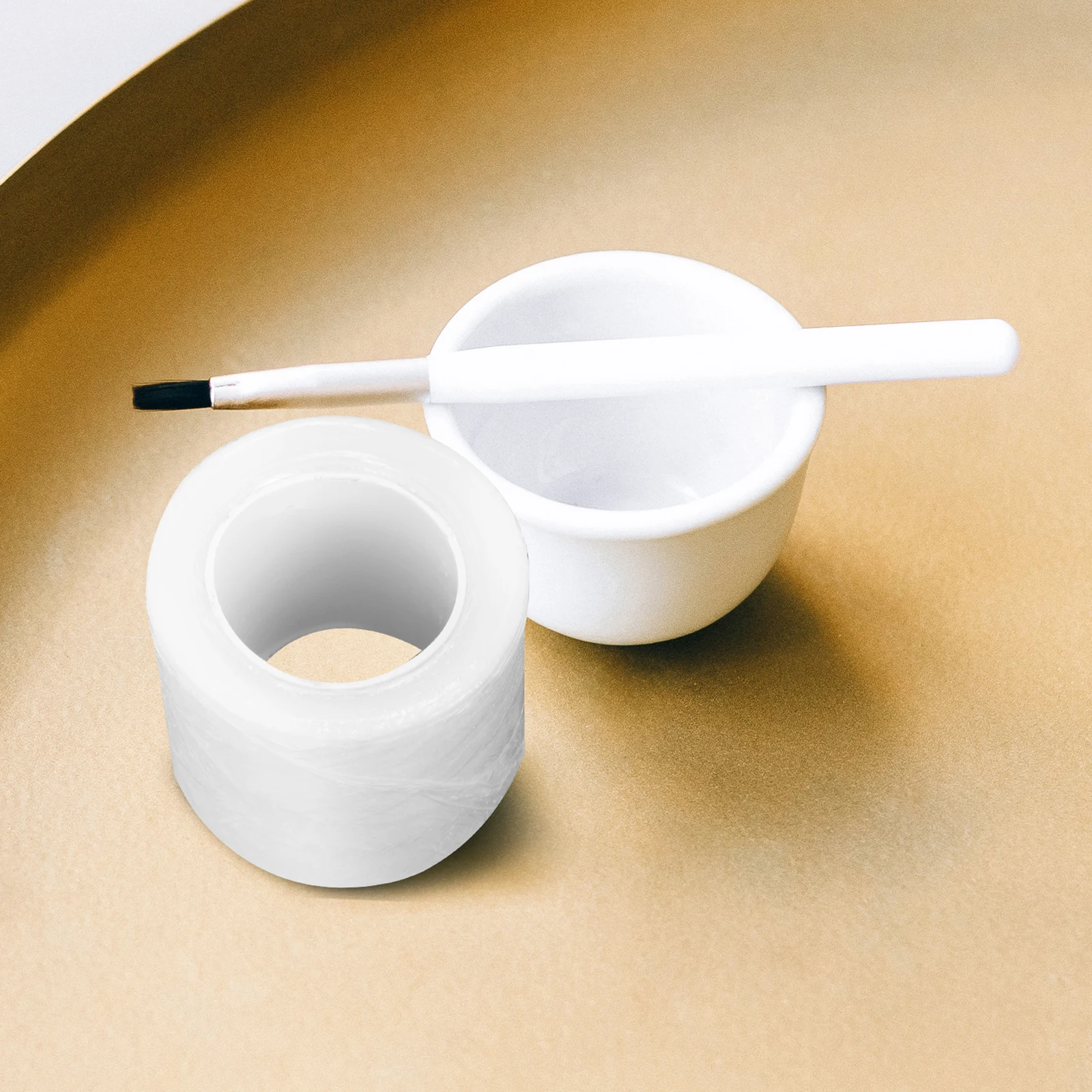 

3 Rolls Grafting Eyelash Film Eyebrow Tattoos Cling Wrap PP Material Tattoo Cover Lip Cling Film Practical