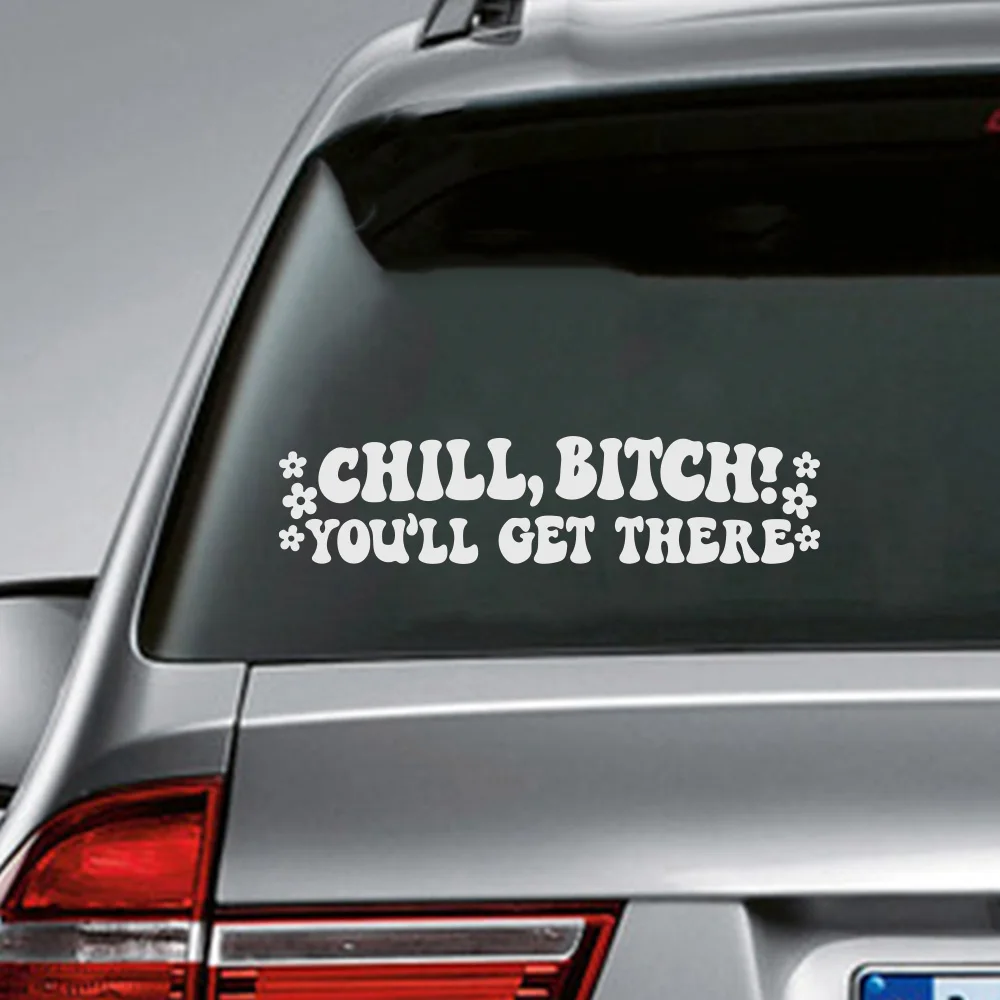 

Funny Tailgating Chill Btch Car Sticker Decal for Bumper Window Windshield Windscreen Auto Vehicle Decor