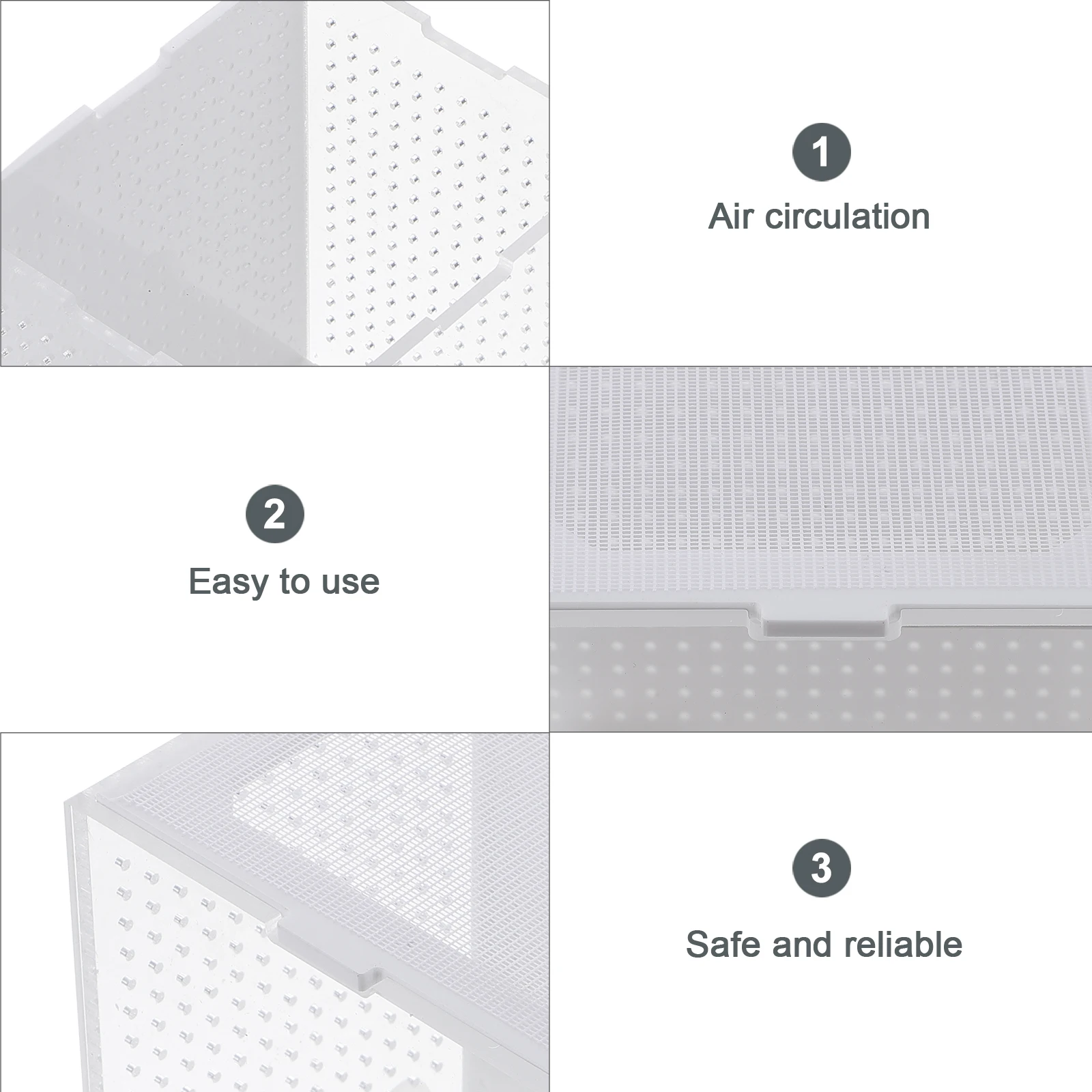 

Acrylic Insect Breeding Box Mantis Feeding Container Observation Case Small Reptile Villa Tank Housing L scape Animal Habitat