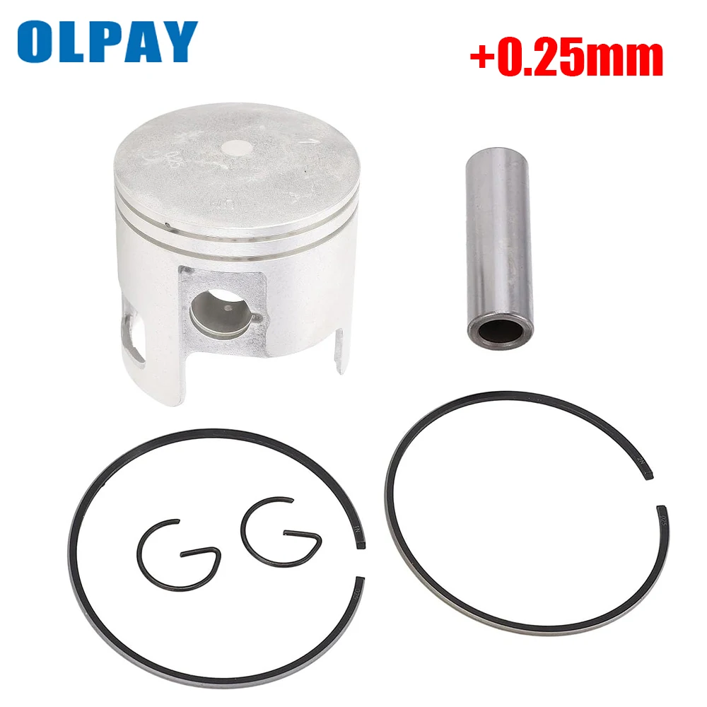 

66T-11635-00 Piston kit (0.25Mm O/s) +0.25MM for yamaha outbaord motor 2 Stroke 40HP 80.25mm 66T-11635 piston ring 66T-11604-00