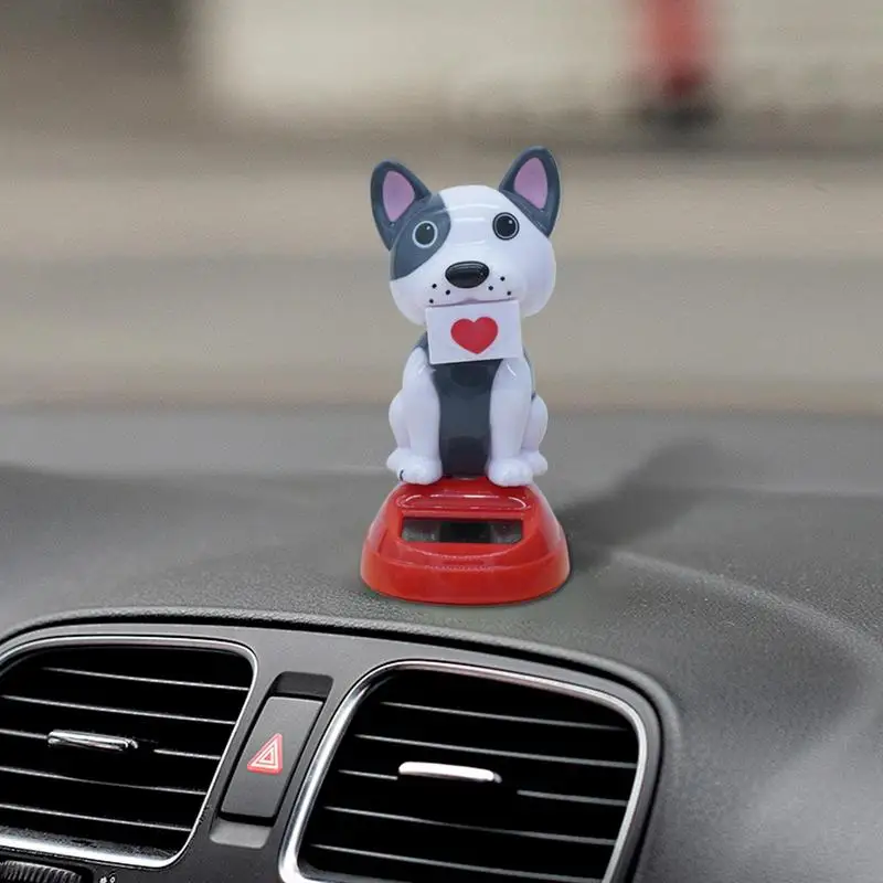 Solar Dancing Animal Dashboard Figures For Car Valentine's Day Desktop Ornament Bobblehead Dancer Figure For Window Car