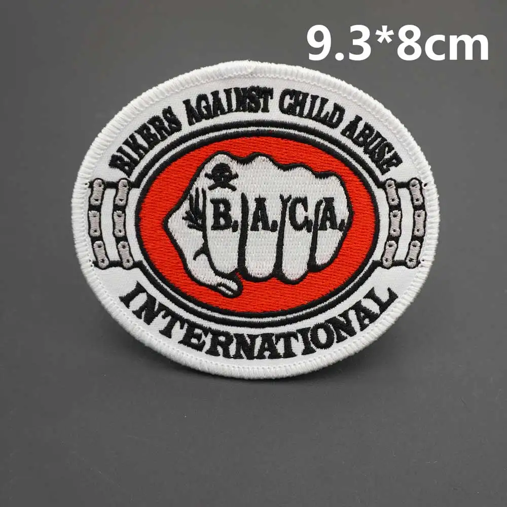 Motorcycle Biker Club Patches Ghost Riders MC Embroidered with Hook Backing for Leather Vest Decoration