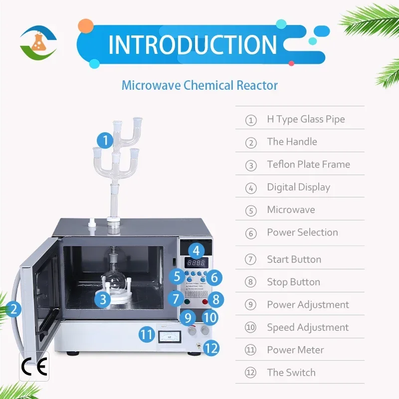 Портативная промышленная микроволновая печь для химикатов