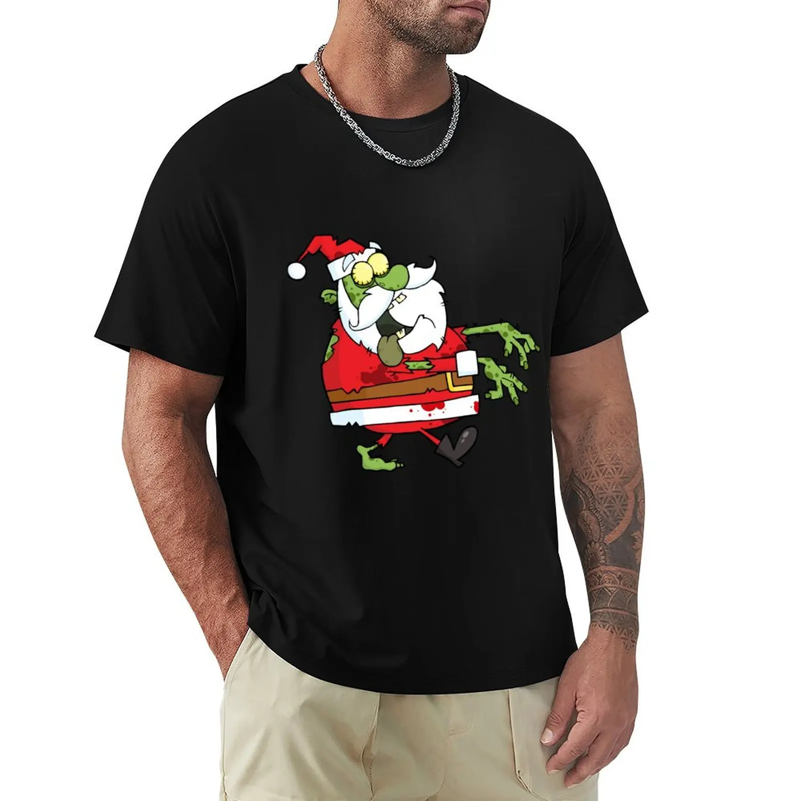 

Zombie Santa T-Shirt Daily Wear Print T-Shirt