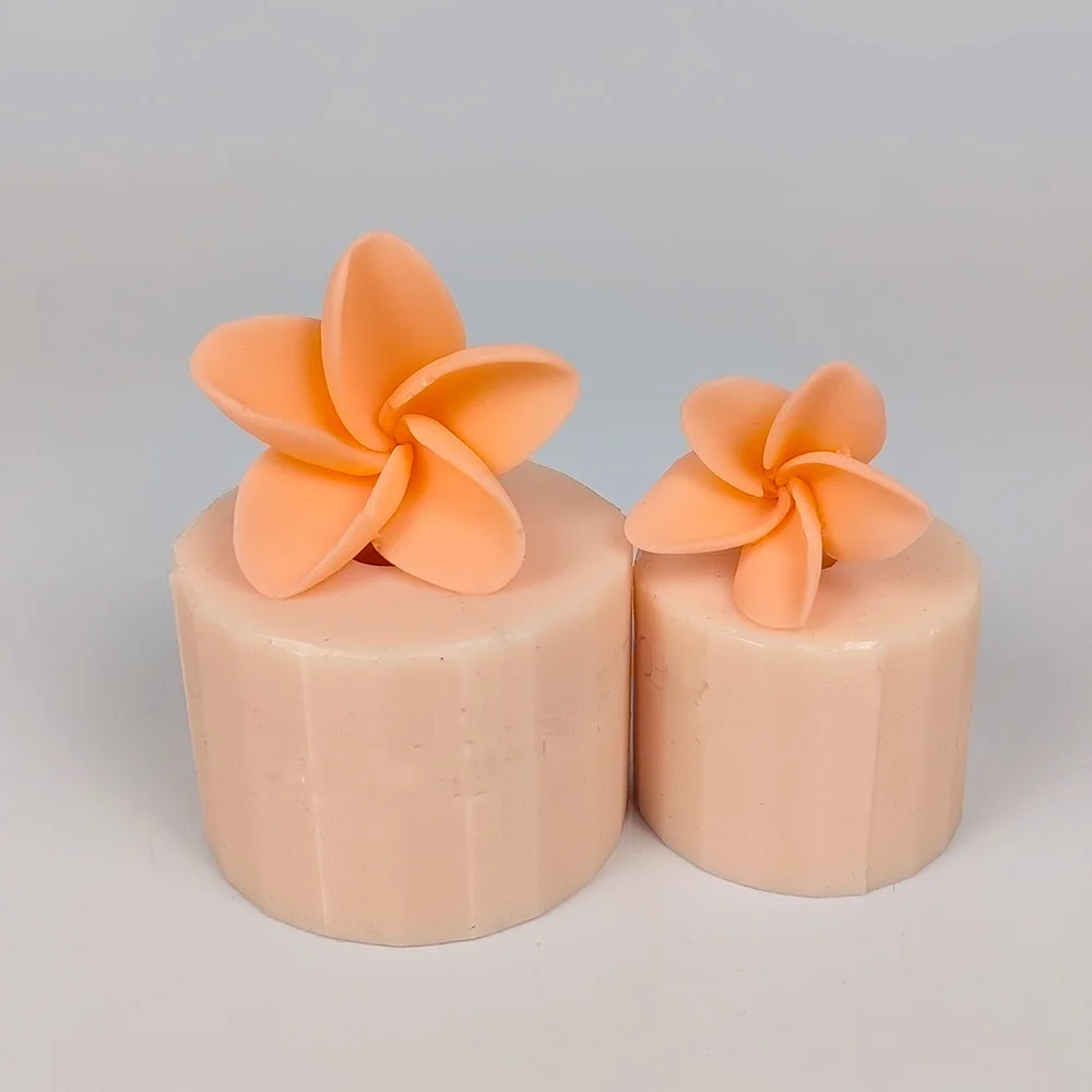 3D Flower Silicone Mold 2 Size Flowers Shape Cake Chocolate Candle Mould DIY Aromatherarpy Household Decoration Craft Tools