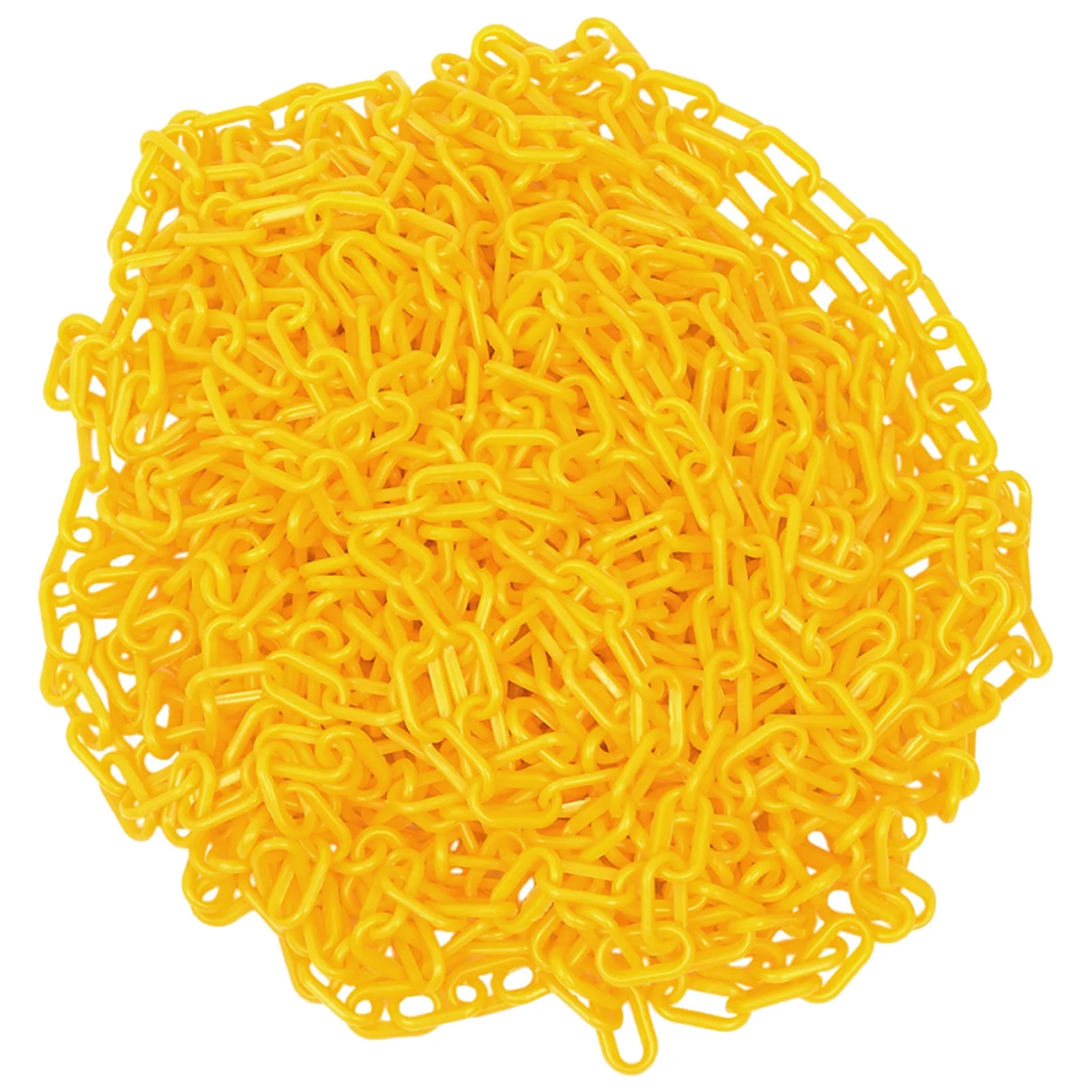 Yellow Plastic Safety Chain for Parking Lot Owners to Improve Safety, 1 Pc 20 m Adjustable Barrier for Gardens and Events