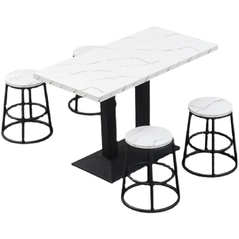 Fast food table and chair combination, milk tea shop, barbecue breakfast, burger shop, commercial catering, light meal, noodle s