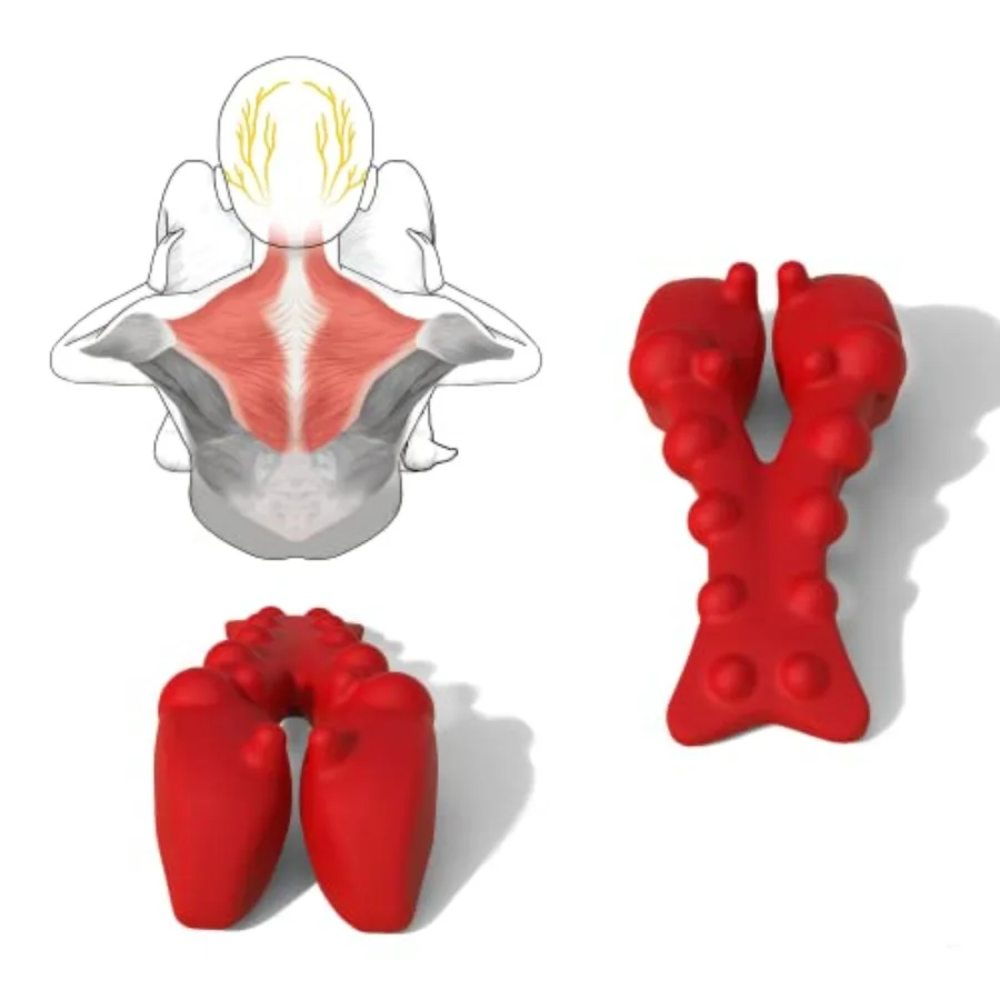 

Массажер трапециевидных триггерных точек для миофасциального релиза, чтобы облегчить боль в шее и плечах, инструмент для освобождения субокоцита для послеу
