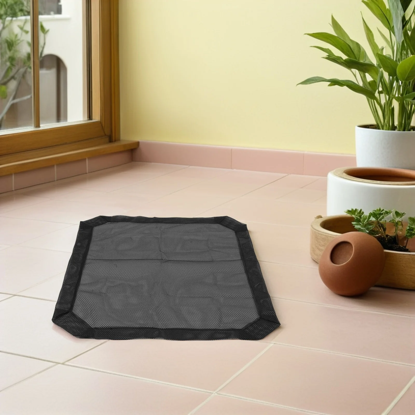 Pet Military Cot Mesh Cover 60X75Cm Detachable Washable Elevated Dog Bed Breathable Outdoor Indoor Use Lightweight Stable