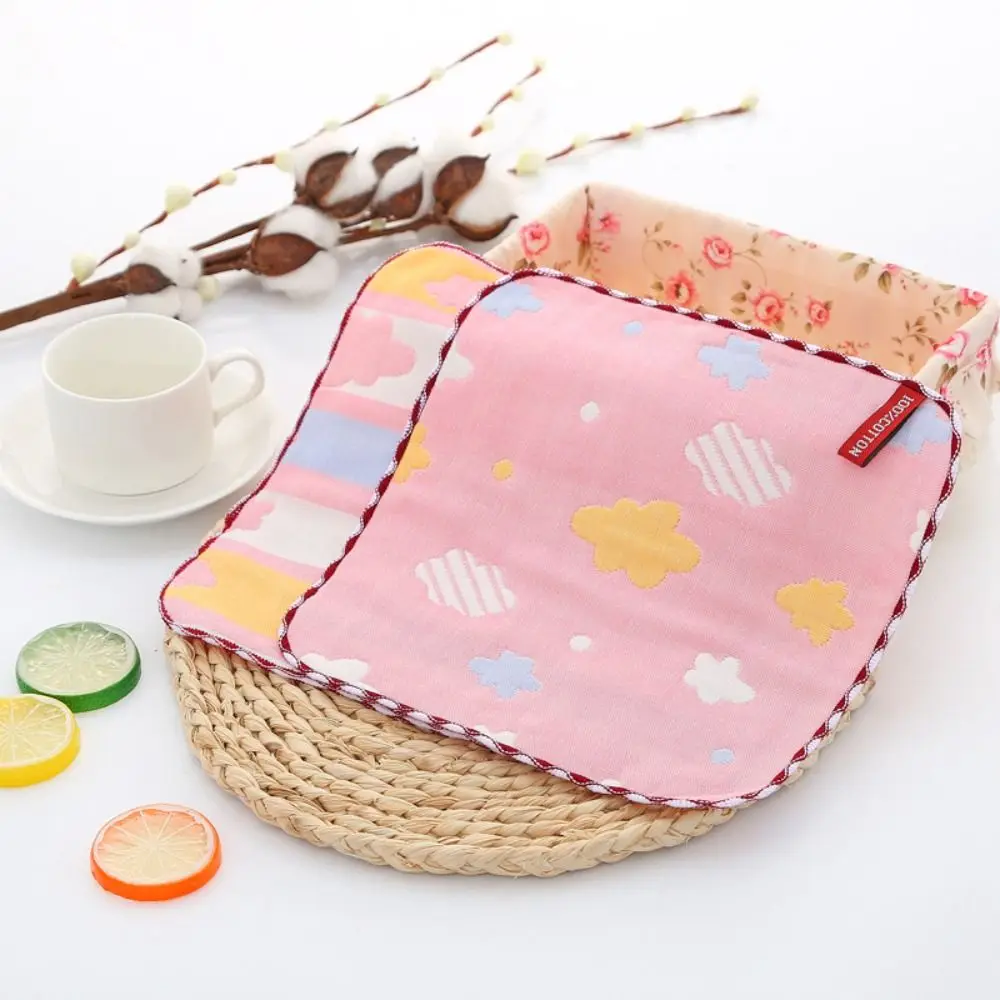 

Pure Cotton Baby Face Towel Square Shaped Hand Towel Children's Absorbent Handkerchief Feeding Burp Cloths Baby Bath Towel