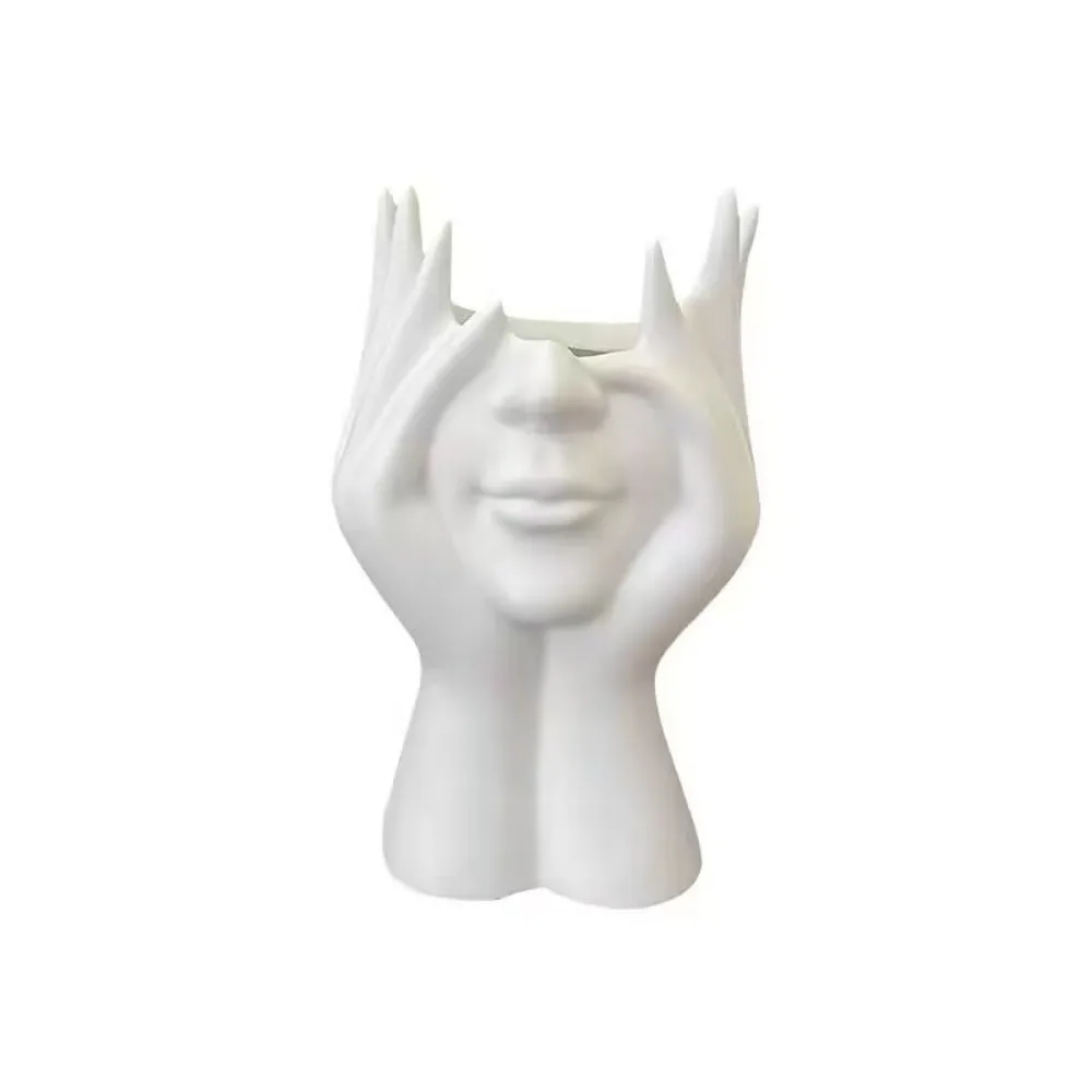 Human Body Art Styling Pen Holder Creative Multifunctional Makeup Brush Holder Desktop Decoration Storage Bucket Office School