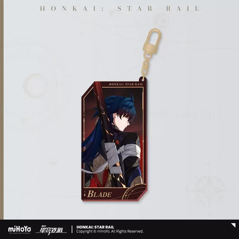 Sunsyea Official Honkai Star Rail Merch From miHoYo Blade Keychain Pendant Anime Collection