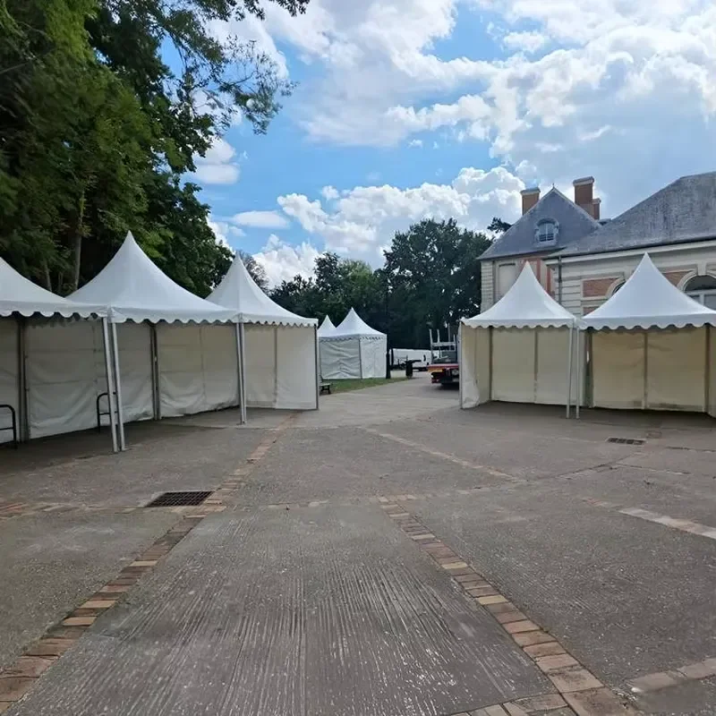 for Outdoor Pagoda Tents for Events 100 People Wedding Party Church Marquee Aluminum PVC Exhibition Event Tent with Crystal