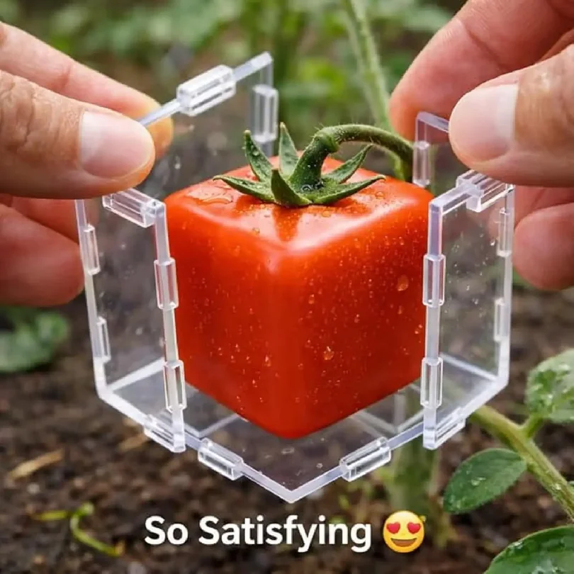 Mini Cube Triangle Fruit Shaping Mold Reusable Transparent Plastic Strawberry Tomato Growing Styling Tool Garden DIY