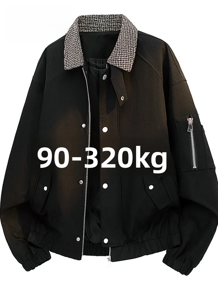 

Loose Fit Casual Men's Jaet Collared Workwear Outerwear for plus Size Comfortable Breathable Polyester Fiber Zipper Closure
