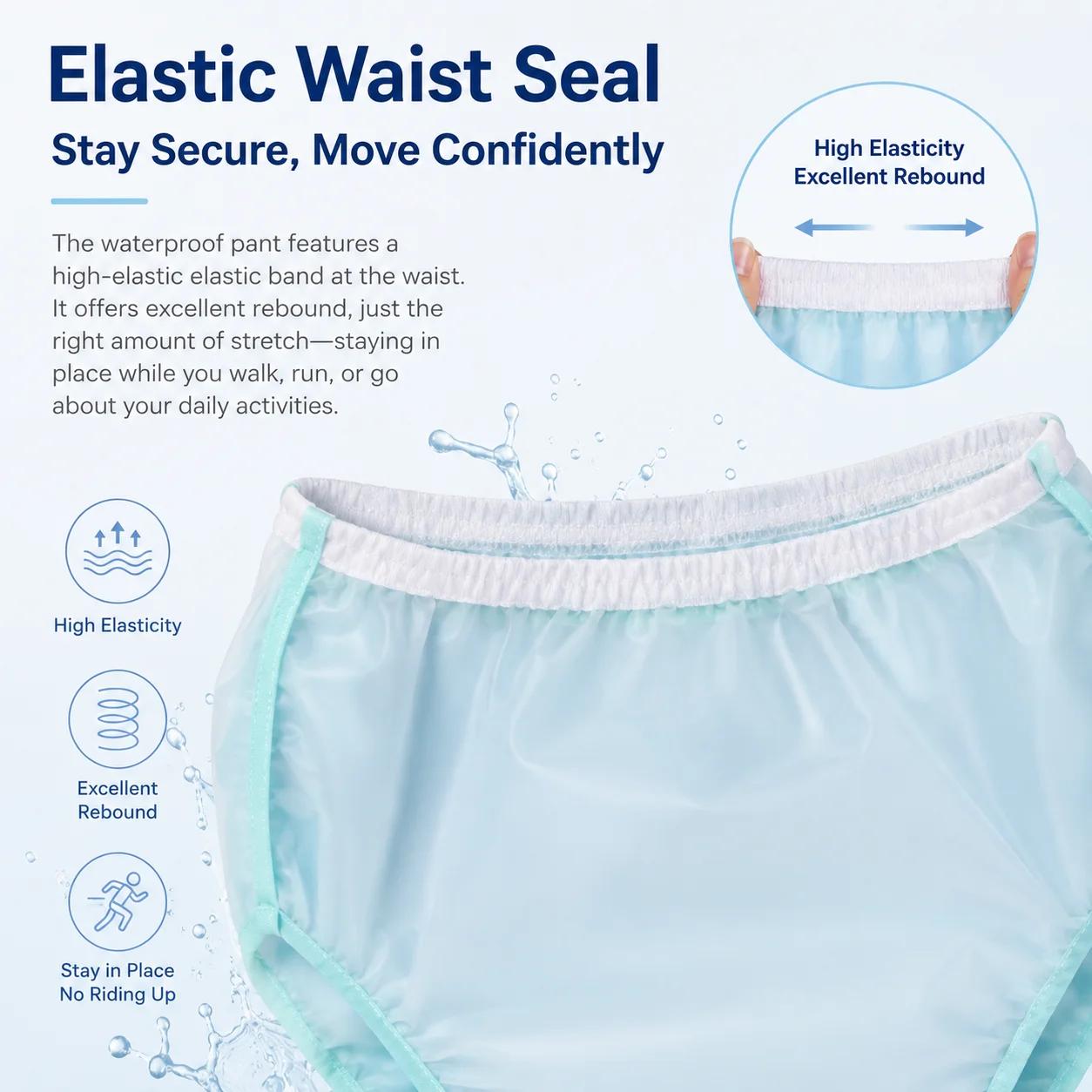 Waterproof Postoperative Pants Kit with Stretch Adhesive Bandage Disposable Cover Bandage Tape Coming of Age Gift Shang Rings